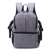 Multi-functional Waterproof Nylon Shoulder Backpack Padded Shockproof Camera Case Bag for Nikon Canon DSLR Cameras(Grey)