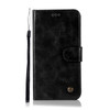For Xiaomi Redmi Note 4 Retro Copper Button Crazy Horse Horizontal Flip PU Leather Case with Holder & Card Slots & Wallet & Lanyard(Black)