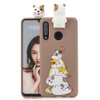 For Huawei P30 Lite Cartoon Shockproof TPU Protective Case with Holder(Hamsters)