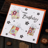 5 PCS Creative Cutout Beautiful Birthday Greeting Card(Birthday Gift)