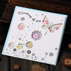 5 PCS Creative Cutout Beautiful Birthday Greeting Card(Thinking Butterfly )