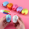 4 PCS Handmade Cartoon Painted Easter Eggs Children's Educational Toys, Random Pattern and Color