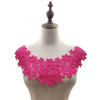 Rose Red Lace Collar Three-dimensional Hollow Embroidered Fake Collar DIY Clothing Accessories, Size: About 45 x 26cm