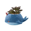 Lovely Home Garden Office Resin Cartoon Animal Whale Shaped Plant Flower Pot Decoration Animal Flower Pots Planter