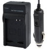 Digital Camera Battery Car Charger for Olympus Li-40B / Li-42B(Black)