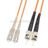 SC-ST Dual-Core Multi Mode Fiber Optic Jumper, Length: 3m