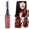 One-time Hair Temporary Color Hair Dye Non-toxic DIY Hair Color Mascara Dye Cream Hair(Wine Red)