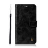 For Lenovo K8 Note Retro Copper Button Crazy Horse Horizontal Flip PU Leather Case with Holder & Card Slots & Wallet & Lanyard(Black)