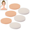 Round Shape Professional Use Face Flawless Makeup Powder Puff Sponge (6pcs in One Packaging, The Price is for 6pcs)