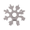 18-in-1 Multi-tool Portable Outdoor Octagonal Snowflake EDC Tool Wrench Mini Screwdriver(White)