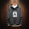 Casual Fashion Plus Velvet Thick Loose Men's Hoodie Sweatshirt (Color:Dark Gray Size:L)