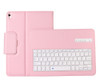 IP09 Bluetooth 3.0 Litchi Texture ABS Detachable Bluetooth Keyboard Leather Case for iPad Air / Pro 10.5 inch (2019), with Holder (Pink)