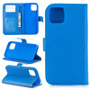 For iPhone 11 Pro Lychee Texture Horizontal Flip Leather Case with Holder & Card Slots & Wallet & Photo Frame(blue)