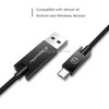CaseMe 1.2m 5V 2.1A Cloth Weave 3D Aluminium Alloy USB to Micro USB Data Sync Charging Cable, For Galaxy, HTC, Google, LG, Sony, Huawei, Xiaomi, Lenovo and Other Android Phone (Black)
