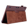 Litchi Texture Horizontal Flip Solid Color Leather Case with Two-Folding Holder for Lenovo Tab2 A10-70(Brown)