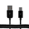 3m Spring Cable USB-C / Type-C 3.1 to USB 2.0 Data Sync Charge Cable, For Galaxy S8 & S8 + / LG G6 / Huawei P10 & P10 Plus / Xiaomi Mi6 & Max 2 and other Smartphones(Black)