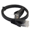 0.5m CAT6 Ultra-thin Flat Ethernet Network LAN Cable, Patch Lead RJ45 (Black)