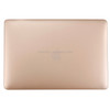 For 2016 New Macbook Pro 13.3 inch A1706 & A1708 Laptop PC + Metal Oil Surface Protective Case (Gold)