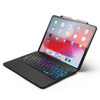 F129S ABS Colorful Backlit Bluetooth Keyboard Case for iPad Pro 12.9 inch ?2018?, with Pen Slot(Black)