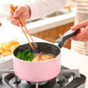 Mini Milk Pan Not-Sticky Heating Pot Portable Soup Pot Metal Flat-Bottomed Multifunction Egg Soup Noodles