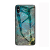 Marble Glass Protective Case for iPhone XS Max(Emerald)