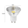 YWXLight GU10 COB Bulb 5WLED Lamp Cup 110V 220V Spotlight (Color:110V Size: + Natural white)