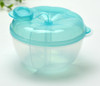 5 PCS Baby Milk Powder Formula Dispenser Food Container Storage Feeding Box 3 Layer Leakproof Travel Storage Box for Kids Toddler(Blue)