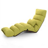 Modern sofa Bed Lounge Living Room reclining Chair Folding Adjustable Sleep Sofa(Green )