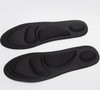 One Pair 4D Sport Sponge Soft Insole High Heel Shoe Pad Pain Relief Insert Cushion Pad for Woman(Black)
