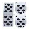 3 PCS Universal Stainless Steel Car Safety Manual Brake Pedals Pads