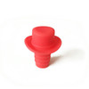 2 PCS Silica Gel Top Hat Fresh Wine Corks Cruet Red Wine Stopper(Red)