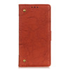 For LG K61 Copper Buckle Retro Crazy Horse Texture Horizontal Flip Leather Case with Holder & Card Slots & Wallet(Brown)