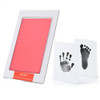 Non-Toxic Baby Handprint Footprint Imprint Souvenirs Infant Clay Toy Gifts(Pink)