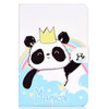 Colored Pattern Drawing Horizontal Flip PU Leather Case with Three-folding Holder for 8 inch Tablet PC(Crown of panda)