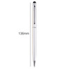 2 PCS Touch Pen Capacitive Touch Ballpoint Pen Children Student Stationery School Office Supplies, Ink Color:Black(White)