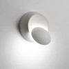 LED Wall Lamp 360 Degree Rotation Adjustable Bedside Light White Black Creative Wall Lamp Black Modern Aisle Round Lamp, Color Temperature:white(WHITE)