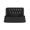 Multi-functional Creative Stereo Rotation Temporary Parking Number Plate / Car Mobile-phone Holder (Black)
