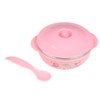 3 PCS Stainless Steel Children Cartoon Insulated Bowl(Pink)