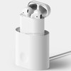 Bluetooth Earphone Charging Bracket Retro Silicone Charging Bracket Multi-function Charging Bracket for Airpods (White)