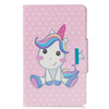 For Amazon  Kindle Fire HD10 Colored Drawing Pattern Horizontal Flip Leather Case with Holder & Card Slot & Wallet(Cute Unicorn)