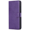 For Xiaomi Redmi Note 6 Pro Solid Color Horizontal Flip Protective Case with Holder & Card Slots & Wallet & Photo Frame & Lanyard(Purple)