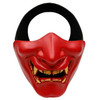 WosporT Halloween Dancing Party Grimace Half Face Mask(Red)
