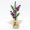 2 PCS Creative Christmas Pine Needles Cutting Table Decoration(Upper Pine Cone )