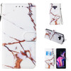 Leather Protective Case For Galaxy Note9(White Gold Marble)