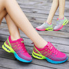 Casual Mesh Women Sneakers Breathable Half-cushion Running Shoes, Shoe size:36(Plum Red)