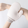 Solid Color Double-sided Soft Skin Non-slip Gloves Bath Brush(White)