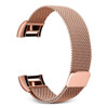 Smart Watch Stainless Steel Wrist Strap Watchband for FITBIT Charge 2, Size: S (Rose Gold)