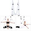 6 Handles Bodybuilding Handstand Inelasticity Aerial Yoga Hammock(White)