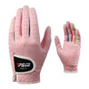 PGM One Pair Golf Microfiber Cloth Soft Comfortable Gloves for Children (Color:Pink Size:15)