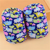Children Cartoon Printed Waterproof and Antifouling Double Cuffs Sleeves(Colored Baby Elephant)